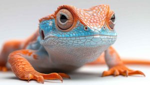 Orange and Blue Chameleon 4K Mobile Wallpaper No Sign-Up