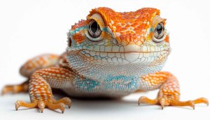 Colorful Bearded Dragon Close-Up Wallpaper for Desktop Background, Mobile Screens
