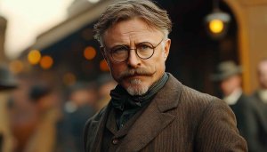 Peaky Blinders Style Man with Mustache 4K Desktop Wallpaper