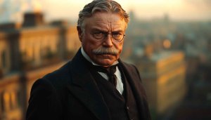 G.K. Chesterton Portrait Desktop Wallpaper 4K - Free Mobile Background