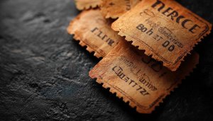 Vintage Ticket Stubs Mobile Wallpaper, Aesthetic Parchment Paper Backgrounds