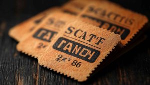 Scatf Candy Ticket Stack Still Life 4K Desktop Background