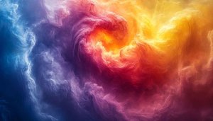 Colorful Nebula Cloud 4K Desktop Background Swirl Art Wallpaper
