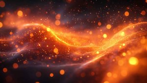 Fiery Orange Glow Abstract 4K Desktop Backgrounds, Sparkling Mobile Wallpaper