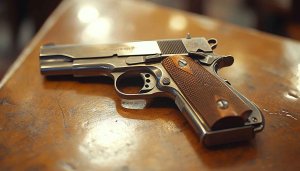 Colt 1911 Pistol 4k Wallpaper for Desktop and Mobile