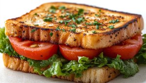 Grilled Tomato Sandwich 4K Wallpaper for Desktop Mobile Background