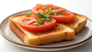 Tomato Toast 4K Wallpaper for Desktop and Mobile Background