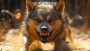 Aggressive Wolf Mobile Wallpaper: Free Angry Animal Background
