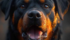 Rottweiler Puppy Close Up Dog Portrait Wallpaper 4k Background