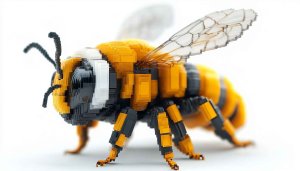 Digital Bee Illustration Art Mobile Wallpaper Background for Free