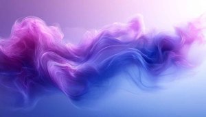 Abstract Smoke Effect Wallpaper, Pink Blue Gradient 4K Desktop Background