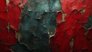 Abstract Red and Teal Texture Art Mobile and Desktop Wallpaper