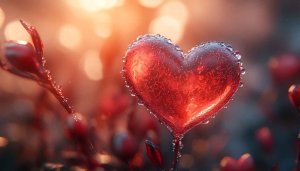 Romantic Red Heart Bokeh 4K Desktop Background Love Wallpaper