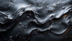 Abstract Black Silver Flowing Mobile Wallpaper 4K Desktop Background