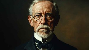 Old Man Portrait Wallpaper, Vintage Style Desktop Background, Free Art