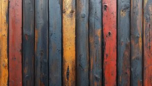 Colorful Wooden Planks Background Wallpaper | Wood Texture Mobile Wallpaper