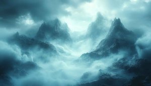 Misty Mountain Peaks 4K Desktop Background Scenery Mobile Wallpaper