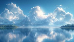 Serene Lake and Mountain View Mobile Wallpaper 4K Background