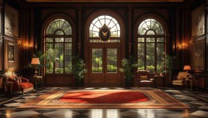 Grand Interior Design 4K Desktop Wallpaper, Mansion Background Aesthetic