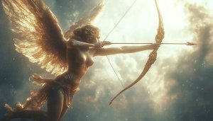 Fantasy Angel Archer 4K Wallpaper, Goddess Mobile Background Image