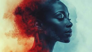 Artistic Portrait Woman Mobile Background Aesthetic Color Wallpaper