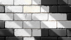 Black and White Brick Wall Texture Background Free Wallpaper