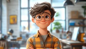 Animated Boy Cartoon Wallpaper HD for Desktop Mobile Background