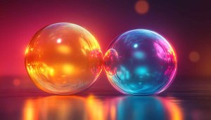 Abstract Colorful Glass Sphere 4K Desktop Background, Mobile Wallpaper Free