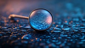 Detailed Water Droplets Texture 4K Mobile Wallpaper, Macro Lens Effect