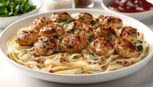 Delicious Turkey Meatballs Pasta Recipe Food Desktop Background