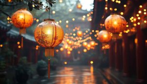 Chinese New Year Lanterns Wallpaper for Desktop and Mobile