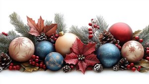 Festive Christmas Ornaments Pine Cones HD Mobile Wallpaper Free