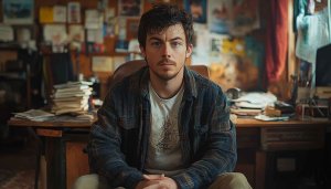 Daryl McCormack Portrait - The Lesson 2023 Movie Background HD