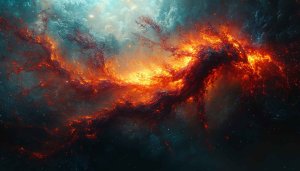 Fiery Galaxy 4K Desktop Backgrounds Space Mobile Wallpaper