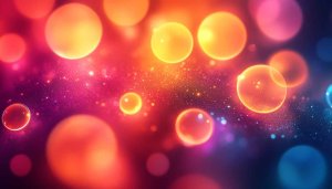 Glowing Bokeh Lights Abstract Art Wallpaper Mobile Background Free