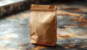 Realistic Brown Paper Bag Texture 4K Desktop Background
