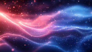 Red Blue Galaxy Space Dust 4K Desktop Mobile Wallpaper