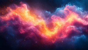 Colorful Nebula Galaxy Space Art Mobile Wallpaper HD 4K Background
