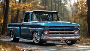 Classic Chevrolet C10 Truck Mobile Wallpaper 4K Autumn Background
