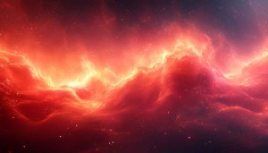 Fiery Red Nebula Galaxy Space 4K Desktop Background Wallpaper
