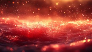 Fiery Red Ocean Waves 4K Desktop Background, Mobile Wallpaper