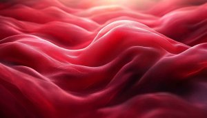 Free Red Silk Waves Desktop Wallpaper, Crimson Abstract 4K Background