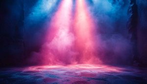 Abstract Pink Blue Lighting 4K Desktop Background Stage Wallpaper