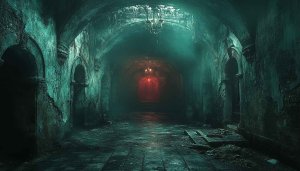Spooky Tunnel Mobile Wallpaper Free Gothic Horror Background Image