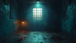 Creepy Room Dark Aesthetic Wallpaper, Abandoned Place Background, 4K Desktop