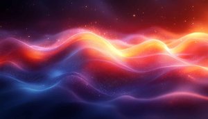 Abstract Cosmic Waves 4K Desktop Background Space Theme Wallpaper