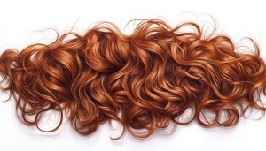 Red Curly Hair Art Mobile Background Texture Wallpaper Free