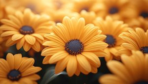 Vibrant Yellow Daisy Flower Mobile Wallpaper, Floral Background
