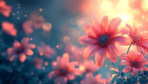 Free Pink Flower Aesthetic Wallpaper for Desktop and Mobile Backgrounds