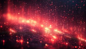 Red Glowing Particles 4K Desktop Background Abstract Mobile Wallpaper